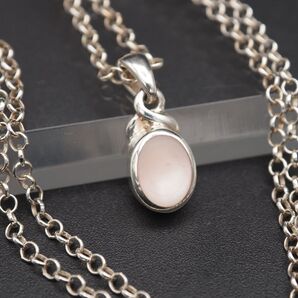A573 シェル 925刻印 ペンダント ネックレス デザイン シルバー ヴィンテージ