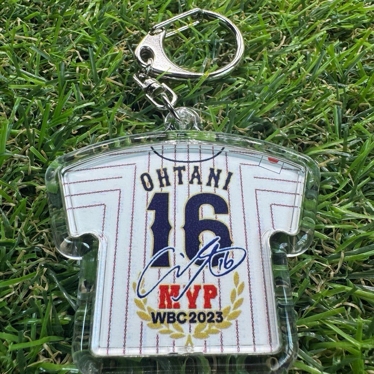 非売品 WBC 大谷翔平 サインプリント ユニホーム型 キーホルダー セット 非売品 大谷翔平 WBC MVPサインプリントユニフォーム型