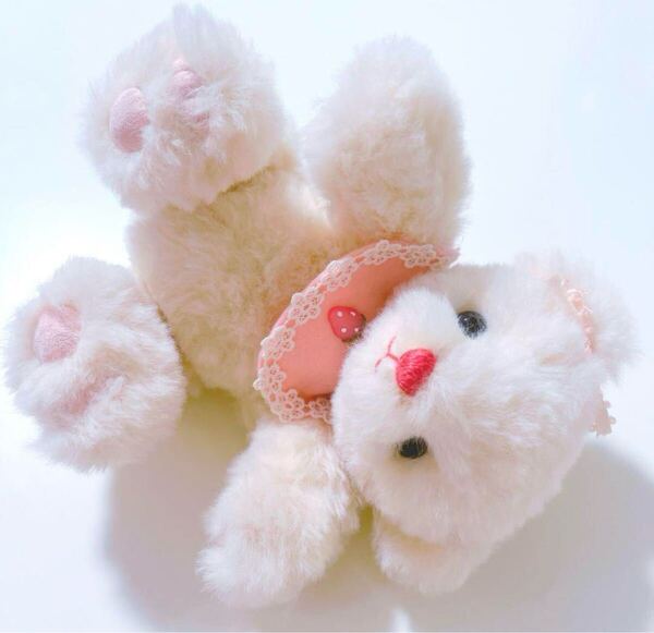 日本作家 テディベア ぬいぐるみ くま いちご アンティーク アートドール ぬいぐるみ ハンドメイド