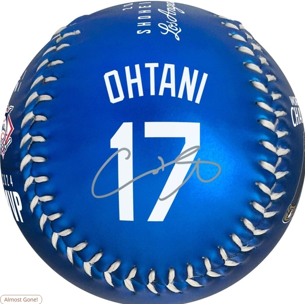 LAドジャース 大谷翔平選手 ナ・リーグMVP,50/50,ワールドシリーズチャンピオン,プリントサインボール MLB公式 Rawlings 記念ボール