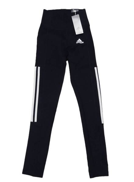 H-257-3 新品 adidas アディダス レギンス タイツ レディース 9分丈 速乾【XS】ブラック 軽量 品番H39892 JME75