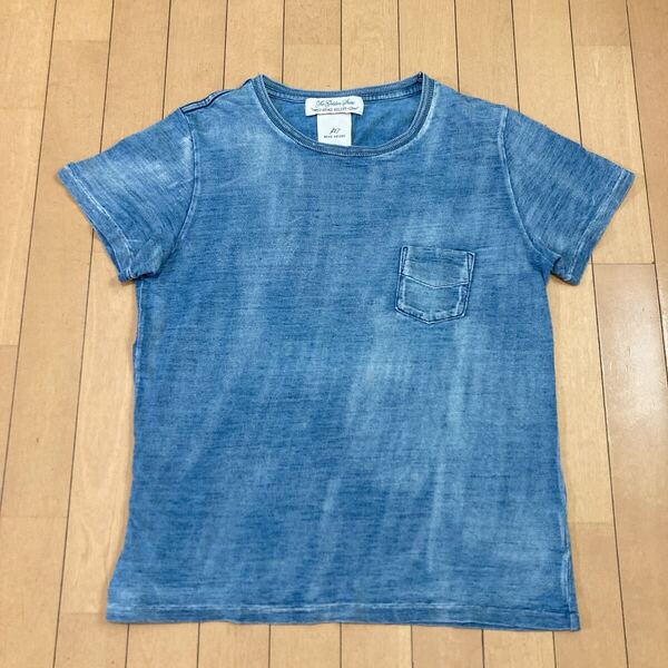 【良品】REMI RELIEF レミレリーフ インディゴ染め Tシャツ 半袖 半袖Tシャツ カットソー トップス Tシャツ