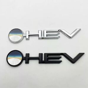O HEV エンブレム バッジ 金属製 ハイブリッド ステッカー デカール