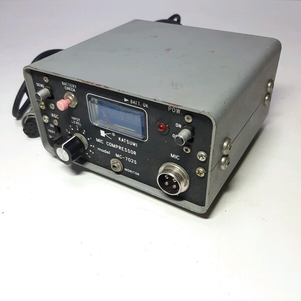 【動作未確認】 KATSUMIカツミ MC-702S マイク コンプレッサー MIC COMPRESSOR アマチュア無線