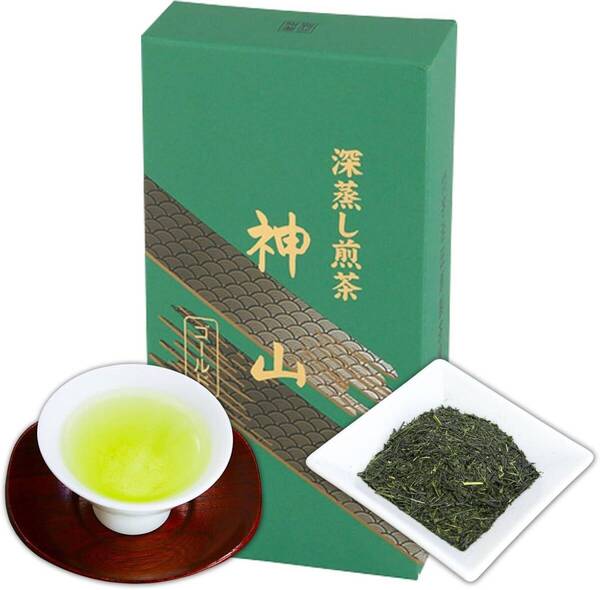 京都・宇治田原製茶場 緑茶 茶葉 日本茶 お茶 深蒸し煎茶 神山ゴールド 100