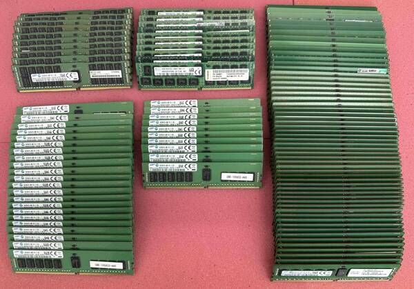 サーバー用メモリ【107枚】16GB 2Rx4 PC4-2400T-R 20枚/8GB 2Rx8 PC4-2400T-R 32枚/8GB 1Rx4 PC4-2133P-R 55枚 管理番号:M0070 送料無料