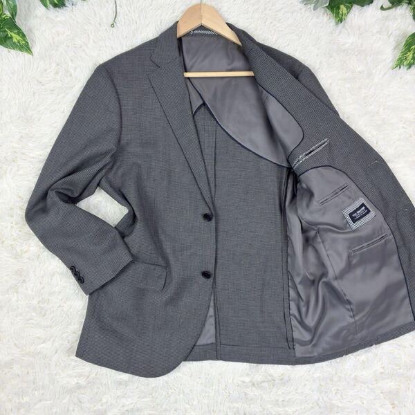 美品 VAN JACKET ヴァンヂャケット VAN BROTHERS ヴァンブラザーズ ホップサック リネン混 麻混 アンコンジャケット 2B BB5