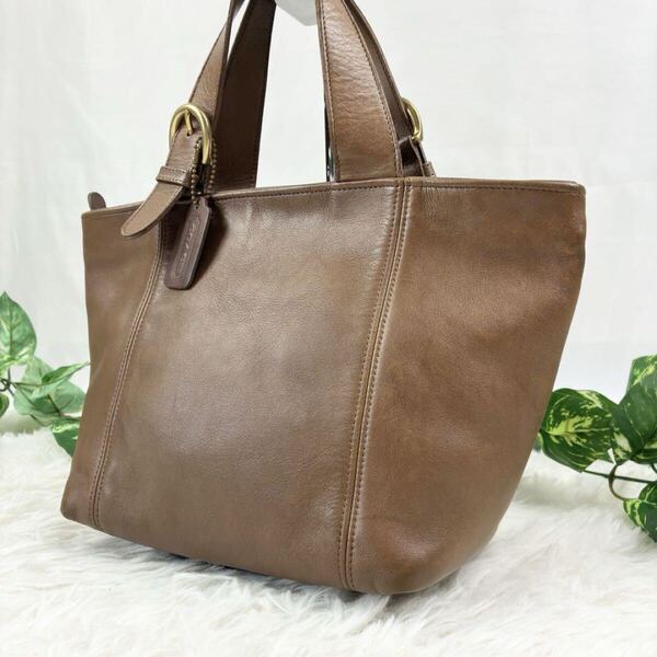 OLD COACH オールドコーチ 4133 トートバッグ グラブタンレザー ハンドバッグ ゴールド金具 ブラウン USA製