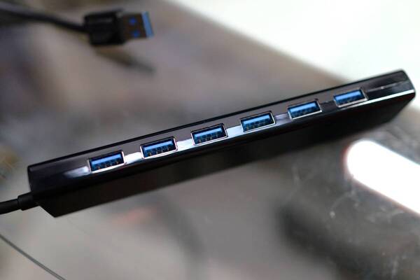 サンワサプライ USBハブ 7ポート USB3.0USB-3H703BK used