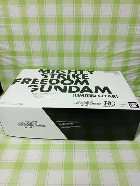 機動戦士ガンダムSEED FREEDOM Blu-ray Mighty Edition 1/144 HG マイティーストライクフリーダムガンダム リミテッドクリア 内袋未開封品