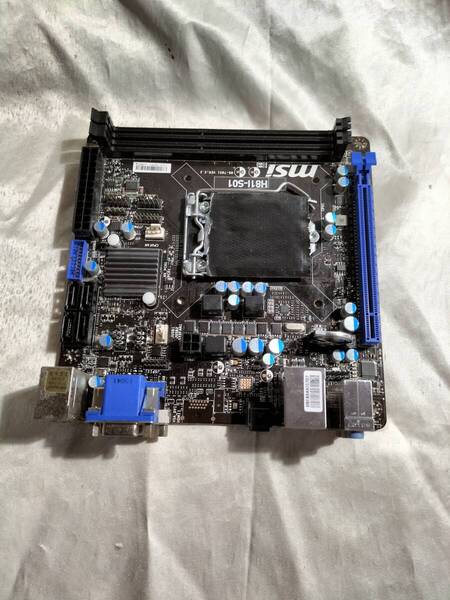 ★MSI H81I-S01 LGA1150 H81 Mini-ITX●マザーボード ジャンク