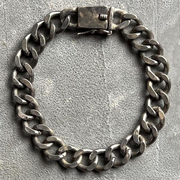 ヴィンテージ タスコ 925 刻印 シルバー喜平チェーン ブレスレット VINTAGE アンティーク SILVER