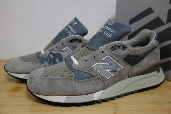定価4万円 未使用 New Balance U998 GR 26.5cm 灰 USA 576 990 991 992 993 996 997 998 1300 1400 1500 UK NV GY v1 v2 v3 v4 v5 v6 限定
