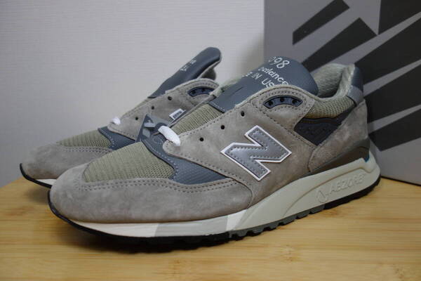 定価4万円 未使用 New Balance U998 GR 27.5cm 灰 USA 576 990 991 992 993 996 997 998 1300 1400 1500 UK NV GY v1 v2 v3 v4 v5 v6 限定