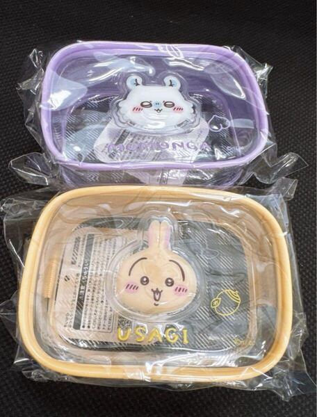 ちいかわ ぷっくりクリアミニポーチ モモンガ うさぎ ビニールポーチ