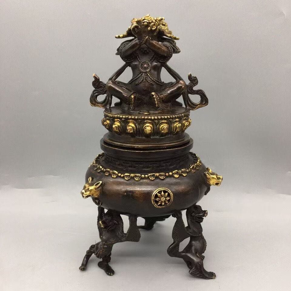 値下げ 骨董品 中国 アンティーク 陶器 香枦 - メルカリ