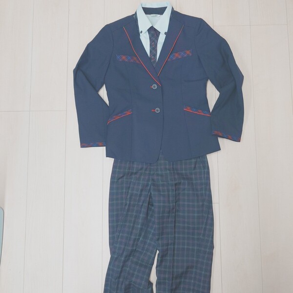 ヤクルトレディ 制服 ブレザー 半袖 長ズボン Sサイズ 7号 コスプレ