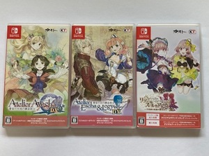 3本セット switch アーシャのアトリエ DX + エスカ&ロジーのアトリエ DX + リディー&スールのアトリエ DX 中古