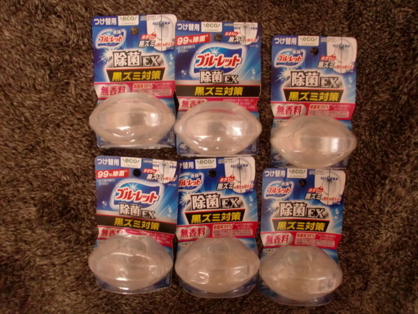 ★☆【新品】小林製薬 液体ブルーレット つけ替用 除菌EX 黒ズミ対策 無香料 無色 6個☆★
