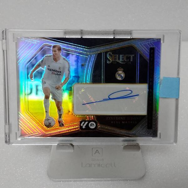 【ジネディーヌ ジダン 直筆サイン】2023-24 Panini Select Silver Zinedine Zidane Pitchside Signatures Auto ラ・リーガ La Liga