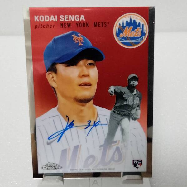 【千賀滉大 直筆サイン】 2023 Topps Chrome Platinum ルーキー カード Kodai Senga Auto Rookie ニューヨークメッツ MLB メジャーリーグ