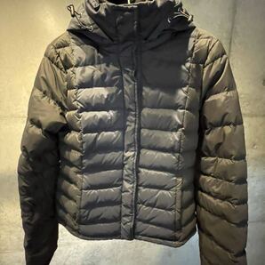 送料無料!theoryセオリー×UNIQLOユニクロ ダウンジャケット バイカラー 2way ネイビー ブラック レディース フード 紺 黒 コラボ