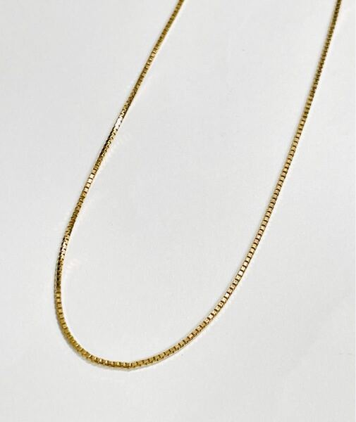 ☆K18 ベネチアン柄ネックレス 1.92g 40cm☆