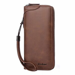 ◆◇ SALE ◇◆ 新品 Deerhanni スタイリッシュ 長財布 ブラウン 茶30 【ディーゼル バーバリー 入学 ポールスミス】