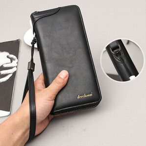 ◆◇SALE◇◆ 新品 Deerhanni スタイリッシュ 長財布 ブラック30 【ディーゼル バーバリー 入学 ポールスミス】