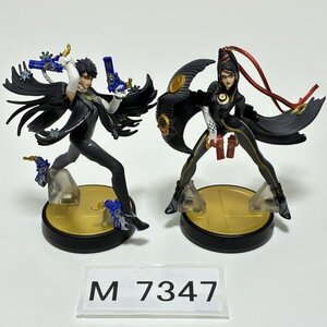 M7347 ●中古 美品 即決●amiibo ベヨネッタ 1P + 2P ファイター セット●アミーボ 大乱闘スマッシュブラザーズ シリーズ●
