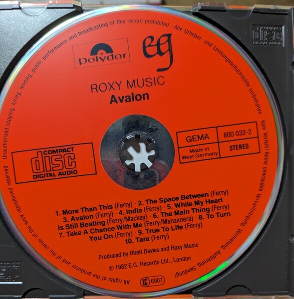 シール帯 P33P50027・ 800 032-2 ROXY MUSIC ロキシーミュージック アヴァロン AVALON 激RARE Red Face 初回限定 送料無料