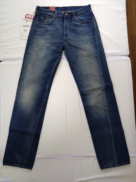 Levi's リーバイス 501 VINTAGE CLOTHING 1966モデル ユーズド加工 W30 L34 赤耳セルビッチ 新品タグ付き