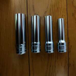 KTC 9.5sq.ディープソケット(六角)4本セット B3L-08,B3L-10,B3L-12,B3L-14
