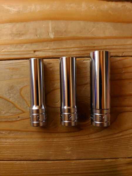KTC 9.5sq.ディープソケット(六角)3本セット B3L-10,B3L-12,B3L-14