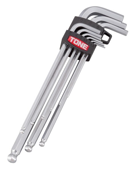 TONE ロングボールポイントL 形レンチ セット 六角棒レンチ BL900