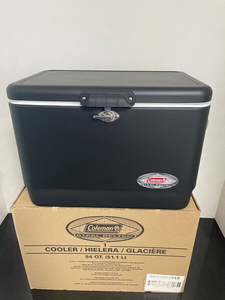 Coleman スチールベルト クーラーボックス 54QT マットブラック 未使用 送料込み 希少