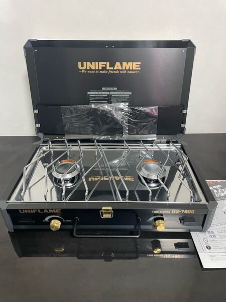 UNIFLAME ユニフレーム ツインバーナ US-1900 初期ブラック限定 真鍮