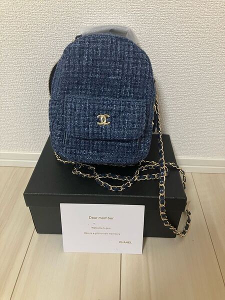 CHANEL ノベルティ ツイード ミニリュック
