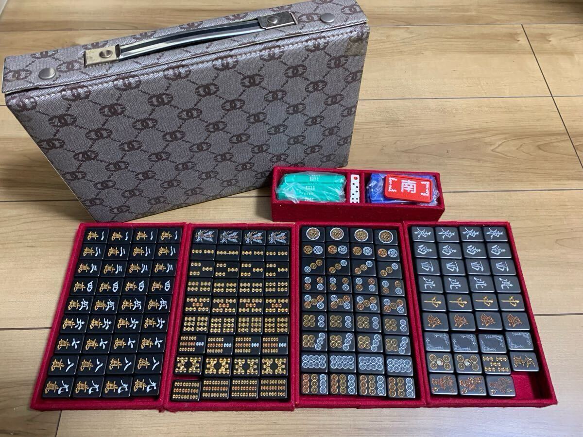 ミズノ 丸一 家紋 背面黒 レア 麻雀セット ① - メルカリ