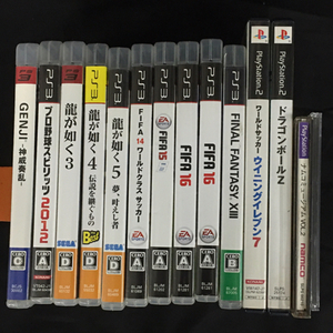 ファイナルファンタジー13 龍が如く 3 5 含む PS3 等 ゲームソフト まとめセット QG064-18