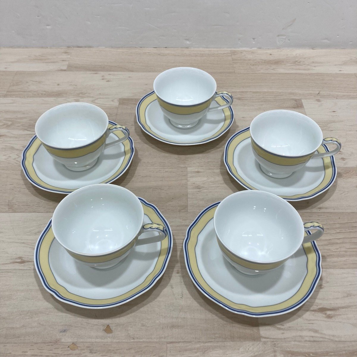 レア　新品未使用　乃りたけ　ノリタケ　カップ&ソーサー5客 ✤未使用✤【ノリタケ】 カップ＆ソーサー 5客 花柄 廃盤品