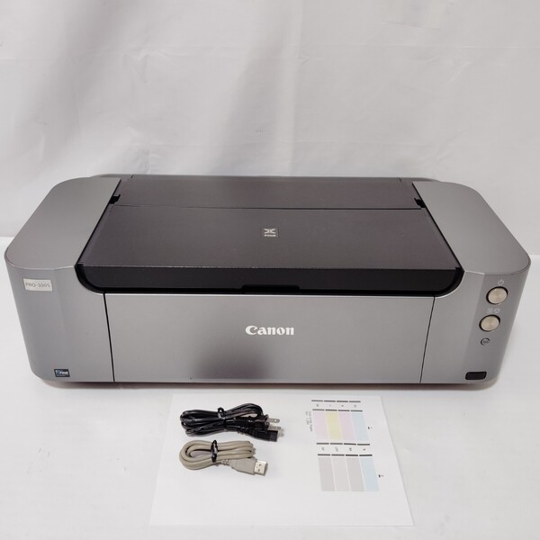 総印刷枚数2150枚 美品 純正インク 全額返金保証付 Canon インクジェットプリンター PRO-100S A3