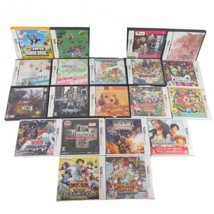 まとめ 20点 NINTENDO 3DS DSソフト ドラゴンクエストVI モンスターハンター4 ペルソナQ 戦国無双 マリオ ニンテンドッグス 0706-063