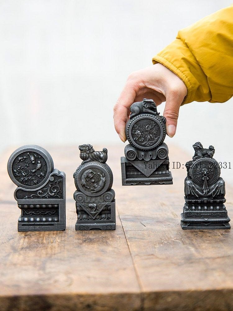 抱鼓石門? 茶卓 茶寵 卓面 家庭 装飾品 工芸品 置物