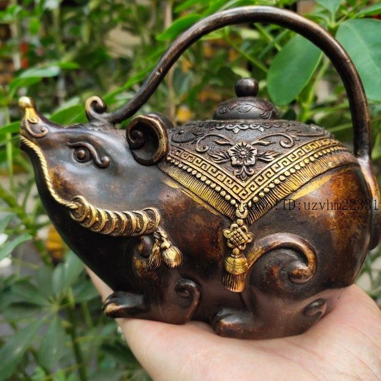 銅鼠  吐宝鼠  可愛鼠  銅細工  装飾品   工芸品 美術品 置物 Yahoo!オークション -「鼠 置物」(銅製) (金属工芸)の落札相場