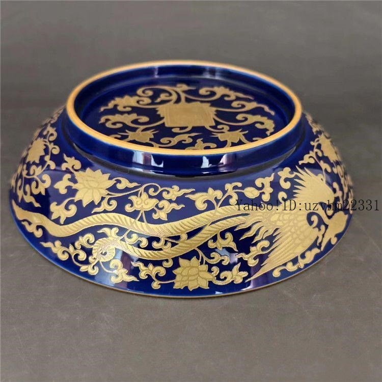 彩絵龍鳳紋盤 中国古美術 茶道具 香道具 装飾品 現代工芸品 美術品 置物 彩絵龍鳳紋盤 中国古美術 茶道具 香道具 装飾品 現代工芸品 美術