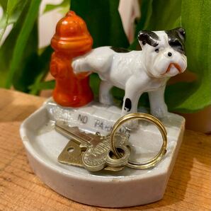 【vintage】消火栓 犬 小物入れ トレイ 陶器 鍵置き antique 店舗什器 店舗ディスプレイ us 古着 古道具 アンティーク ヴィンテージ