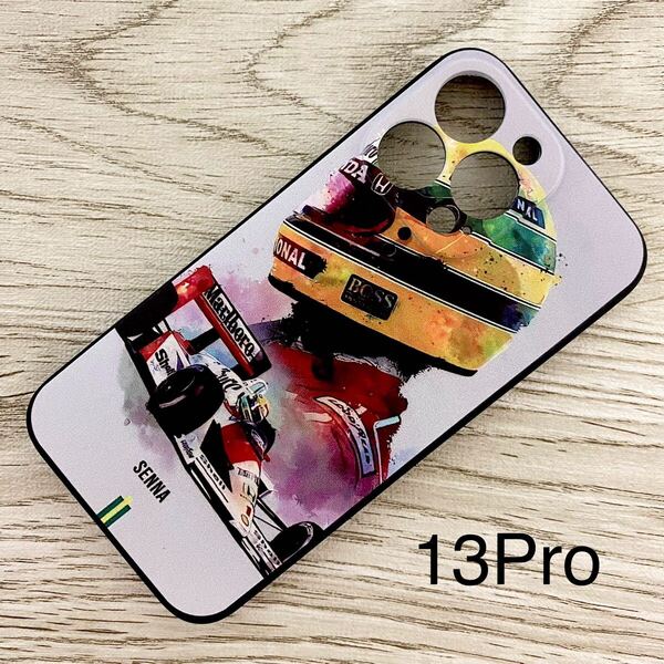 アイルトン・セナ アート iPhone 13 Pro ケース F1 マクラーレン ホンダ McLaren Honda スマホ