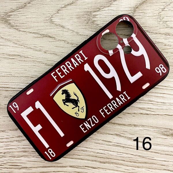 F1 フェラーリ プレート iPhone 16 ケース Ferrari スマホ