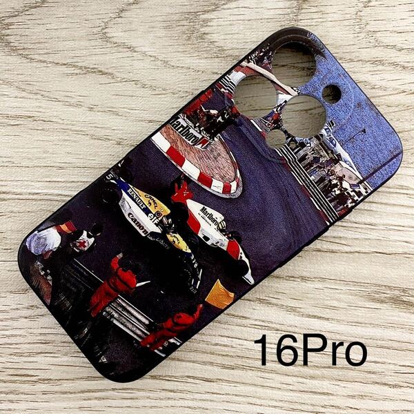 アイルトン・セナ ナイジェル・マンセル iPhone 16 Pro ケース F1 モナコ ローズ・ヘアピン マクラーレン ホンダ ウィリアムズ スマホ